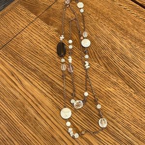 Lia Sophia necklace.  Can be worn as a single strand or doubled.